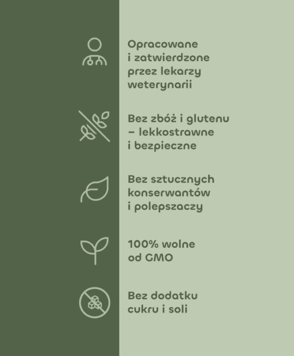 Układ Pokarmowy - bez zbóż i glutenu, bez sztucznych konserwantów, bez GMO, bez cukru i soli