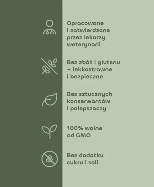 Układ Pokarmowy - bez zbóż i glutenu, bez sztucznych konserwantów, bez GMO, bez cukru i soli