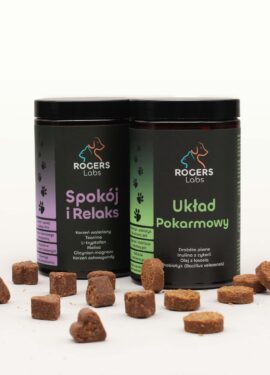 Zestaw na uspokojenie i trawienie psa – SUPLO Spokój i Relaks oraz Układ Pokarmowy